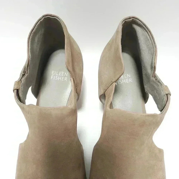 Eileen Fisher Womens Wedge Sandals Size 9 Tan - Picture 3 of 8